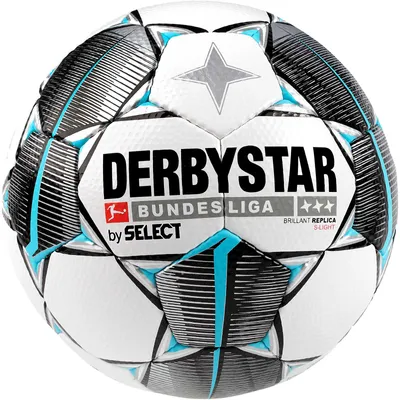 Produktbild von DERBYSTAR Bundesliga Brillant Replica Fußball S-Light (290g) weiß/schwarz/petrol 5