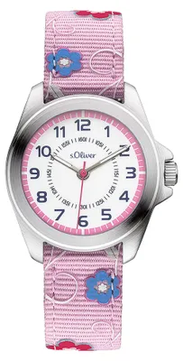 Produktbild von s.Oliver Uhr Kinder-Armbanduhr Kids Mädchen Textil SO-3175-LQ