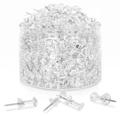 Image de Trombones transparents - 1000 pièces par boîte