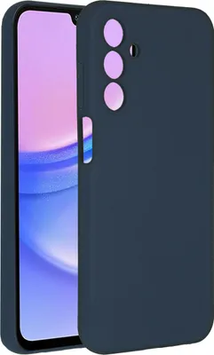 Image de Accezz Liquid Silicone Backcover pour le Samsung Galaxy A15 (5G/4G) - Bleu foncé