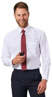 Produktbild von Brook Taverner - "Juno" Hemd für Herren, Langärmlig LT4726 (51cm) (Weiß)