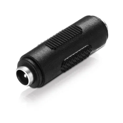 Produktbild von adaptare 93526 Niedervolt Koppler (DC-Hohlbuchse auf DC-Hohlbuchse) 2-polig, 5,5x2,1mm, schwarz