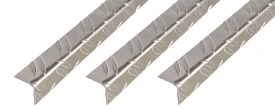 Image de Profilé en aluminium, rainuré, de la marque Alberts, finition brillante, dimensions 41,2 x 41,2 x 1,5 mm, longueur 1 mètre