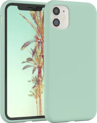 Produktbild von EAZY CASE Silikonhülle für Apple iPhone 11 Silikon Backcover Schutz in Grün