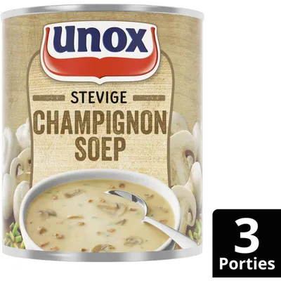 Produktbild von Stevige Champignonsoep - Herzhafte Champignonsuppe - 800 Ml - By Unox