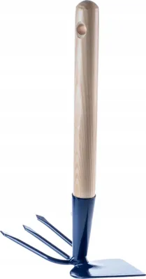 Obrázek produktu pro Zahradní motyka – ruční motyka s kultivátorem – 2 v 1 motyka a kultivátor – násada 35 cm