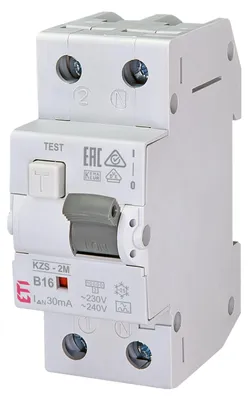 ETI FI-LS-Schutzschalter / Fehlerstromschutzschalter mit integriertem Leitungsschutzschalter / 1P+N / B / C / 10 A / 16 A / 20 A / 25 A