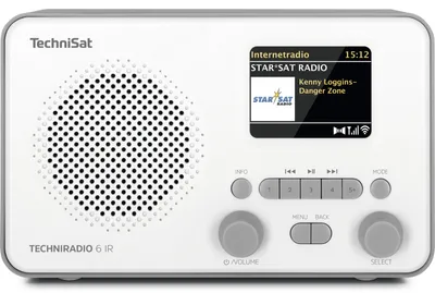 Obrázek produktu pro TechniSat TechniRadio 6 IR, Cestovní, Analogový a digitální, DAB+, FM, 87,5 - 108 MHz, 3 W, TFT