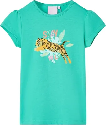 Produktbild von Design Kinder-T-Shirt Minzgrün 116, Langarmshirts 2024 Neu