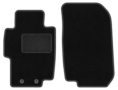 Productafbeelding van Velours voormatten voor Honda Accord VII 2002-2008 (sedan/stationwagen) – 2-delig, zwart, op maat – Wielganizator LUX