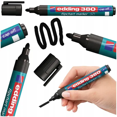 Obrázek produktu pro Edding Suchostírací popisovač černý kancelářský