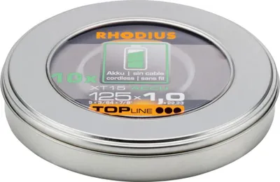 Zdjęcie produktu dla Rhodius XT15 ACCU BOX 210248 Cutting disc (straight) 125 mm 10 pc(s) Stainless steel, Steel