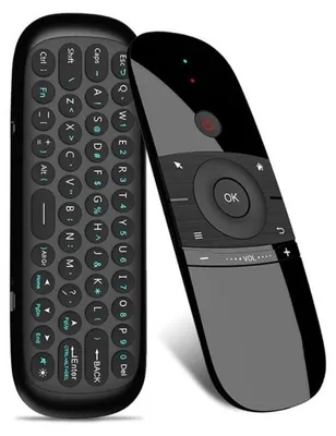Obrázek produktu pro Ovladač 4v1 Airmouse Techstar® W1, bezdrátový, ovladač, klávesnice, ovladač, myš. Ideální pro SmartTV, PC, TV Box