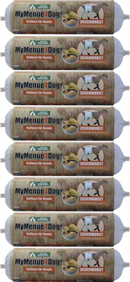 Produktbild von MyMenue4Dogs Hundefutter Ziegenwurst - 8x 800g