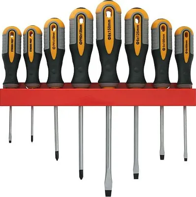 Produktbild von Schraubendrehersatz Strend Pro SDX72-308, 9-teilig, Schlitz + Phillips