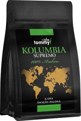 Produktbild von 100 % Arabica-Kaffeebohnen, frisch geröstet, Kolumbien Supremo, 250 g, für Espressomaschinen