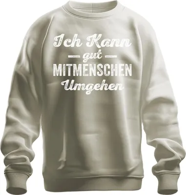 Obrázek produktu pro Sarkastický antisociální humor Ironie Uni mikina, Nature, XL