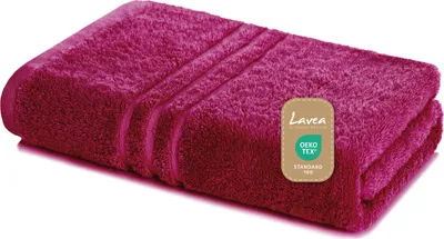 Produktbild von Lavea® Saunatuch 80x200 cm – Hochwertiges, Saugstarkes Saunatuch aus 100% Baumwolle, Frottierserie Elena – Waschbar und Strapazierfähig - Bordeaux