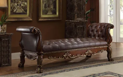 Produktbild von Chesterfield Chaiselongues Liege Ottomane Sofa Echtes Leder Relax Chaise Neu