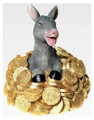 Produktbild von Goldesel Spardose/Sparschwein mit Schloss
