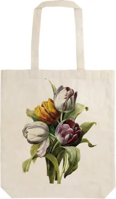 Productafbeelding van Stoffentas "Paarse Tulp"