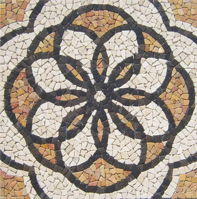 Produktbild von Mosaikfliesen RO-002 Marmor Rosone Naturstein Fliesen Lager Verkauf Stein-Mosaik Herne NRW