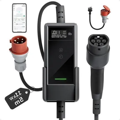 Obrázek produktu pro Elektrická nabíjecí stanice 11 kW, 5 m, černá