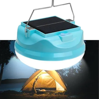 Obrázek produktu pro Solární kempingová lampa – 4000 mAh – voděodolná – IPX4 – přenosná pro případ nouze – výpadek proudu – turistika