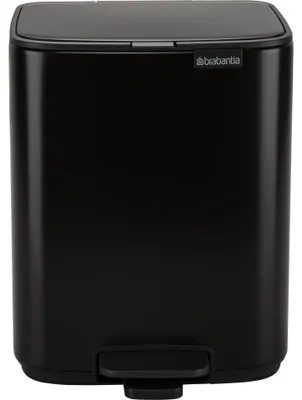 Image de Poubelle BRABANTIA à pédale, 7 L, noir mat