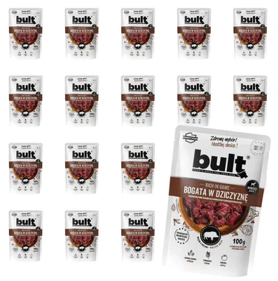 Produktbild von Bult | Feuchte Nahrung für Hunde - 20x100g - 75% Tierische Zutaten - 79% Feuchtigkeit - Nassfutter - Vollnahrung