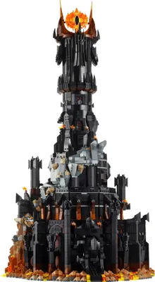 Produktbild von LEGO Icons Der Herr der Ringe: Barad-dûr, Bauset für Erwachsene mit den Minifiguren Sauron, Gothmog, Ork, Frodo, Sam und Gollum, Erinnerungsstück zum Film, Sammlerstück für Fans 10333