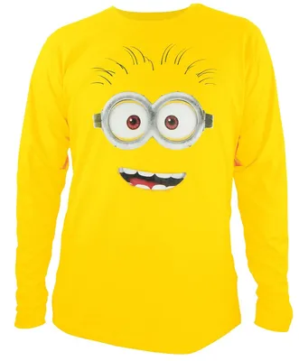 Produktbild von Merc T-Shirt long Minions Face XL Longsleeve gelb - NBG - (Merchandise / Merch Bekleidung)