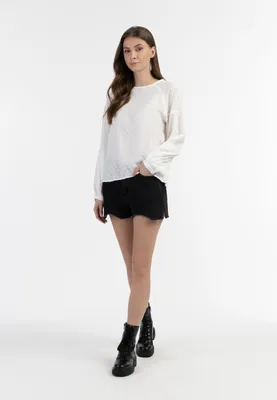 Image de Chemisier pour femme SAPORTA - blanc cassé, taille S