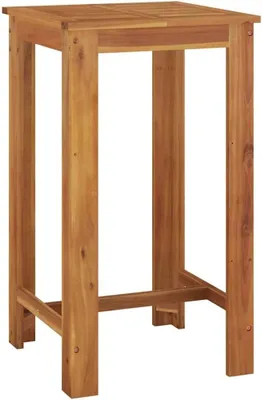 Produktbild von Hoher Bartisch aus Akazienholz für den Außenbereich, 60 x 60 x 105 cm, robust