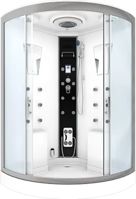 Produktbild von Dusche Duschkabine D26-EH-EC-EA Duschtempel Sauna 130x130 cm MIT 2K Scheiben Versiegelung