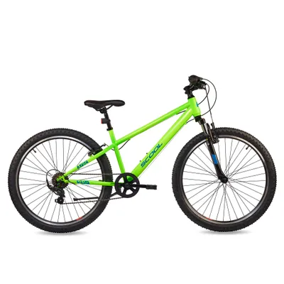 Produktbild von 26 Zoll Kinderfahrrad, 6-Gang (K6), MTB Kinderfahrrad, S’COOL Xroc, ab 10 Jahre, 140–165 cm, Neongrün/Ozeanblau
