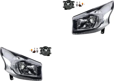 Produktbild von Scheinwerfer Satz passend für Renault Trafic 05/14 - H4 +Nebels+Leuchtm. 4422780 0006000618053 2615000Q0A 6000618053 93867965 4422781 0 Johns