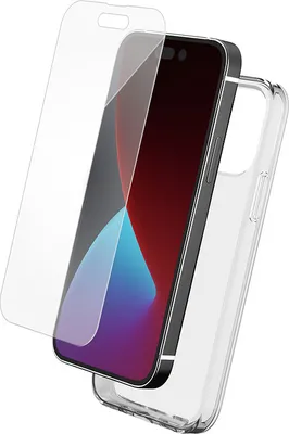 Zdjęcie produktu dla BigBen Connected, etui TPU do Apple iPhone 14 Pro Max i osłona ekranu ze szkła hartowanego, przezroczysta