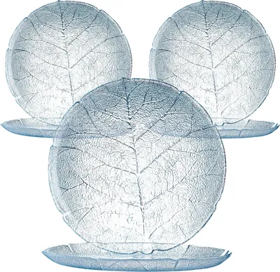 Produktbild von Serie Aspen Glasschalen / Glasteller in versch. Größen Größe - 6 x Dessertteller flach 19cm