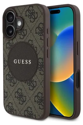 Immagine prodotto di Etui Guess 4G Circle Classic Logo Magsafe Do Iphone 16 Brązowy