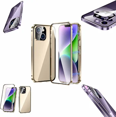Image de Étui magnétique en verre pour Apple iPhone 14 Plus