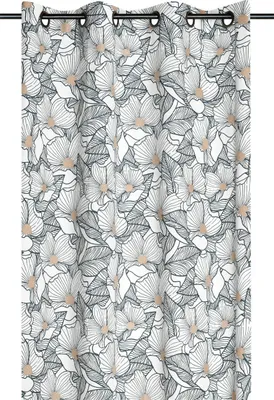 Zdjęcie produktu dla Zasłona bawełniana na przelotkach, EUGENIE, 140 x 260 cm
