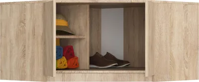 Produktbild von BDW, Eckschrank Aufsatz für Schrank 100cm, Erweiterung, Eiche Sonoma