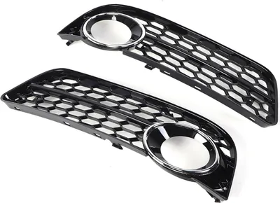 Productafbeelding van Mistlampgrille, krasbestendig, lichtgrijze grille, 1 paar, vervanging voor A5 08-11, reparatieonderdeel