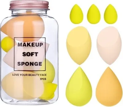 Image de Carla Éponge de maquillage Calunj orange-jaune Taille unique