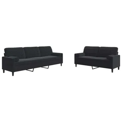 Produktbild von VidaXL 3278496, Schwarz, Schaum, Metall, Polyester, Polywood, Textil, 2,26 m, 77 cm, 80 cm