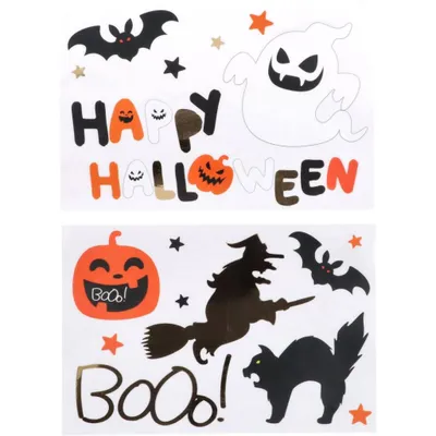 Obrázek produktu pro Nálepky - samolepky Happy Halloween BoOo! - 18 ks