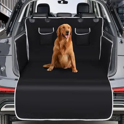 Image de Couverture de coffre universelle avec protections latérales, lavable, 105 x 185 cm