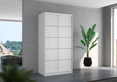 Obrázek produktu pro Policová šatní skříň 100 cm BAFRIX - bílá