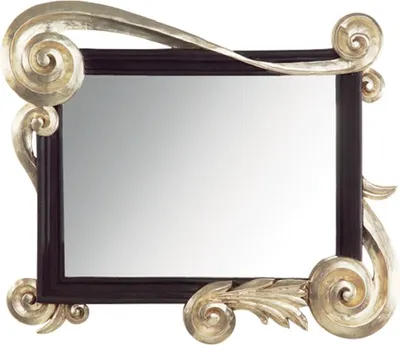 Produktbild von Casa Padrino Luxus Barock Spiegel Silber / Schwarz - Handgefertigter Massivholz Wandspiegel im Barockstil - Barock Möbel - Luxus Qualität -  Italy